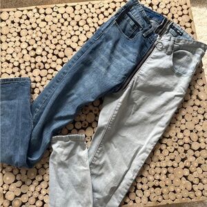 Fashion nova two tone jeans